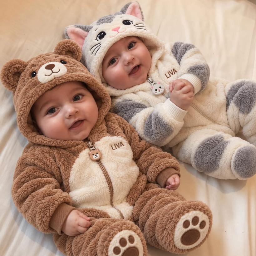 Duo : Ourson + Chaton
